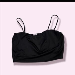 Day and night black spaghetti strap Bralette/Crop Top size extra small